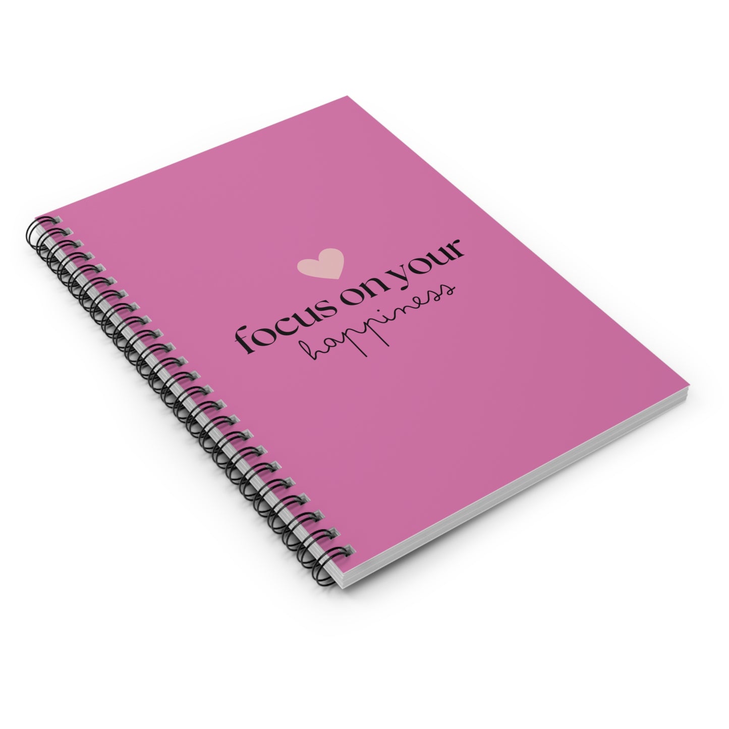 Libreta Rosa Focus on Your Happiness Un Espacio para tus Ideas y Momentos de Felicidad