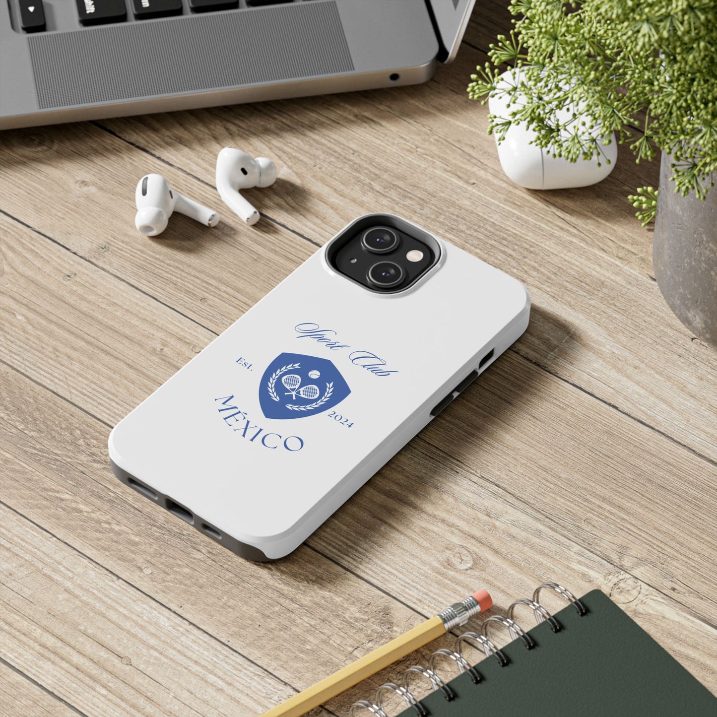 Funda para teléfono con diseño exclusivo deportivo "Sport Club México"- Resistente a impactos