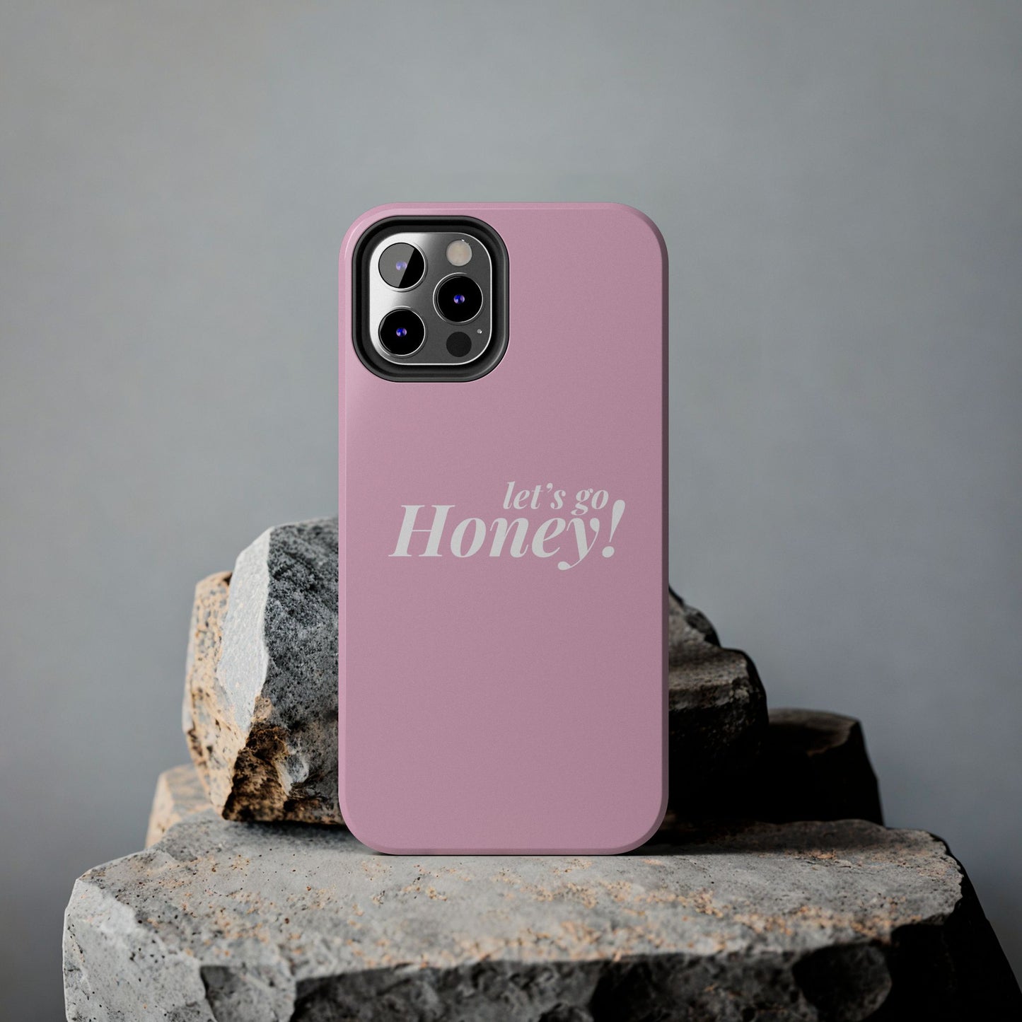 Funda para teléfono con frase inspiradora "Lets go Honey" - Resistente a impactos